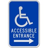 Accessible Entrance Right Arrow